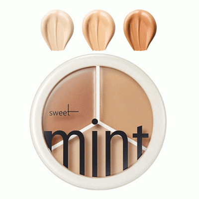 TFIT 3 Color Concealer Palette and 1 box puff