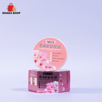 Laikou Sakura Permanent Whitening Body Cream -300ml